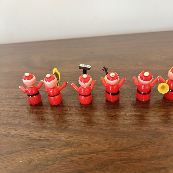 Dan Dee Imports 6 Pc Santa Band Set Made in Hong Kong w Box Vintage 1969 - Picture 7 of 9